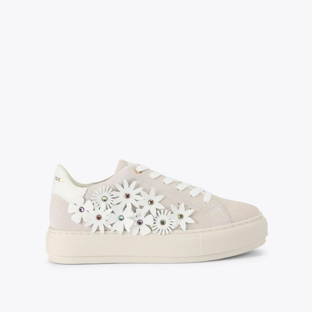 Kurt Geiger Laney Flower Singer - Bone Combination